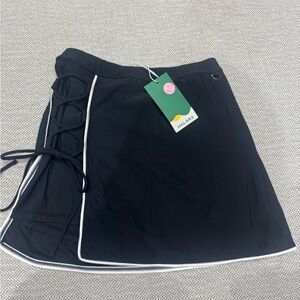 HALARA Black Skort with White Accents